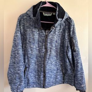 Free Planet Blue Marled Winter Jacket